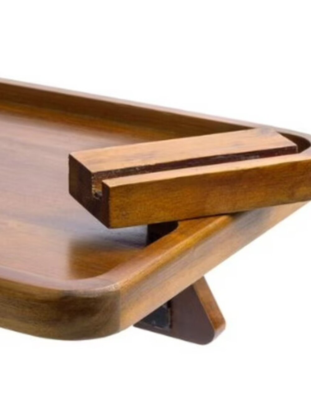 Smart Design Acacia Wood Armrest Tray - Picture 3 of 4